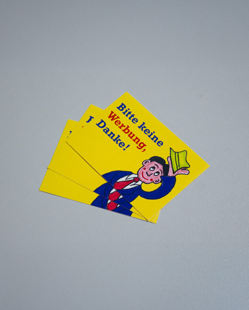 Bitte keine Werbung Sticker (3er-Pack)